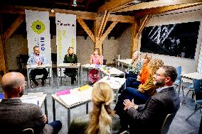 Maxima Visits Practical Center for Craft Training - Netherlands
