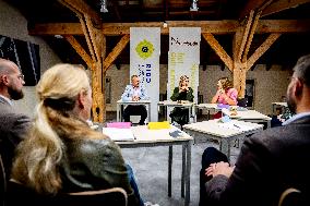 Maxima Visits Practical Center for Craft Training - Netherlands