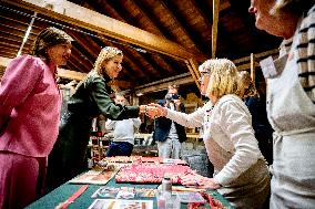 Maxima Visits Practical Center for Craft Training - Netherlands