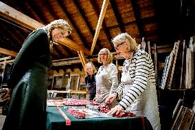 Maxima Visits Practical Center for Craft Training - Netherlands