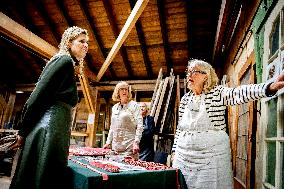 Maxima Visits Practical Center for Craft Training - Netherlands