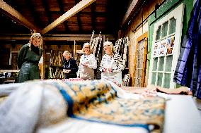 Maxima Visits Practical Center for Craft Training - Netherlands