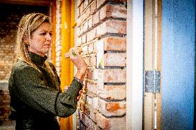 Queen Maxima Visits Practical Center for Craft Training - Netherlands
