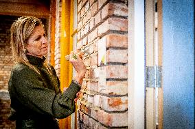 Queen Maxima Visits Practical Center for Craft Training - Netherlands