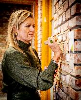Queen Maxima Visits Practical Center for Craft Training - Netherlands