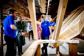 Queen Maxima Visits Practical Center for Craft Training - Netherlands