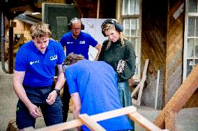 Queen Maxima Visits Practical Center for Craft Training - Netherlands
