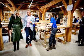 Queen Maxima Visits Practical Center for Craft Training - Netherlands