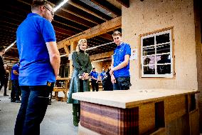 Queen Maxima Visits Practical Center for Craft Training - Netherlands