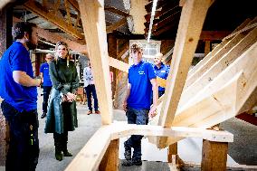 Queen Maxima Visits Practical Center for Craft Training - Netherlands