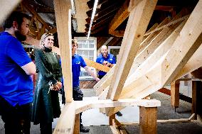 Queen Maxima Visits Practical Center for Craft Training - Netherlands