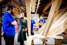 Queen Maxima Visits Practical Center for Craft Training - Netherlands