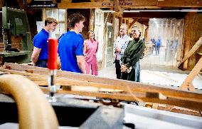 Queen Maxima Visits Practical Center for Craft Training - Netherlands