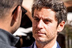 Gabriel Attal Supports Catherine Simonin In Montauban - France