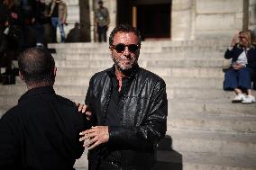 Funeral of Italo-French actress Claudia Cardinale at Saint-Roch Church - Paris