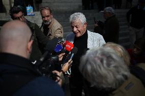 Funeral of Italo-French actress Claudia Cardinale at Saint-Roch Church - Paris