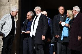 Funeral of Italo-French actress Claudia Cardinale at Saint-Roch Church - Paris