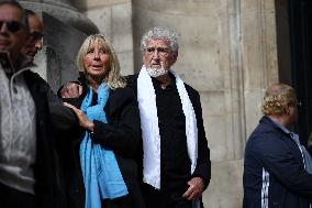 Funeral of Italo-French actress Claudia Cardinale at Saint-Roch Church - Paris