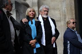 Funeral of Italo-French actress Claudia Cardinale at Saint-Roch Church - Paris