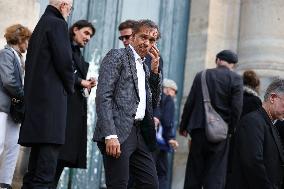 Funeral of Italo-French actress Claudia Cardinale at Saint-Roch Church - Paris