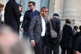 Funeral of Italo-French actress Claudia Cardinale at Saint-Roch Church - Paris