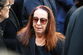 Funeral of Italo-French actress Claudia Cardinale at Saint-Roch Church - Paris