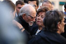 Funeral of Italo-French actress Claudia Cardinale at Saint-Roch Church - Paris