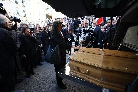 Funeral of Italo-French actress Claudia Cardinale at Saint-Roch Church - Paris