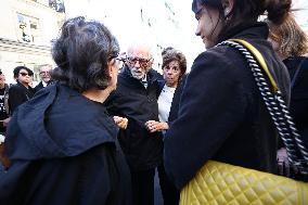 Funeral of Italo-French actress Claudia Cardinale at Saint-Roch Church - Paris