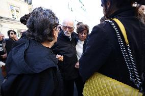 Funeral of Italo-French actress Claudia Cardinale at Saint-Roch Church - Paris