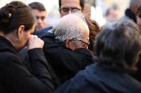 Funeral of Italo-French actress Claudia Cardinale at Saint-Roch Church - Paris