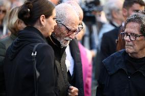 Funeral of Italo-French actress Claudia Cardinale at Saint-Roch Church - Paris