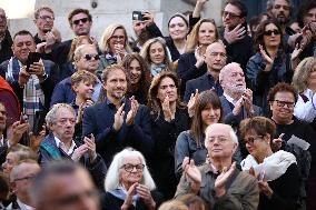 Funeral of Italo-French actress Claudia Cardinale at Saint-Roch Church - Paris