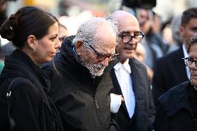 Funeral of Italo-French actress Claudia Cardinale at Saint-Roch Church - Paris