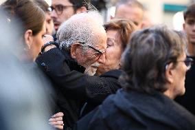 Funeral of Italo-French actress Claudia Cardinale at Saint-Roch Church - Paris