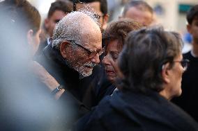 Funeral of Italo-French actress Claudia Cardinale at Saint-Roch Church - Paris