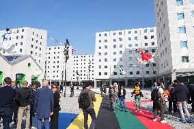 Presentation of the Cortina 2026 Olympic and Paralympic Village - Milan