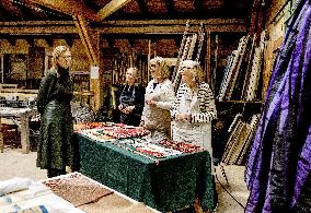 Queen Maxima Visits Practical Center for Craft Training - Netherlands