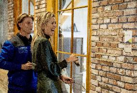 Queen Maxima Visits Practical Center for Craft Training - Netherlands