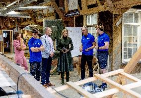 Queen Maxima Visits Practical Center for Craft Training - Netherlands