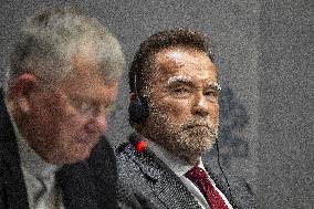 Arnold Schwarzenegger At Raising Hope for Climate Justice Conference - Vatican
