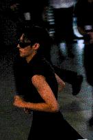 PFW - Wooyoung Enjoys Moment With Fans While Leaving Courreges Show