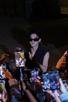 PFW - Wooyoung Enjoys Moment With Fans While Leaving Courreges Show