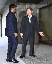 Emperor meets with Sri Lankan president