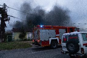 Drone Strike Aftermath - Kharkiv