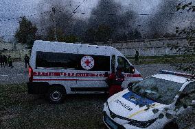 Drone Strike Aftermath - Kharkiv