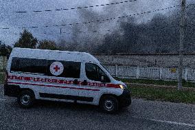 Drone Strike Aftermath - Kharkiv