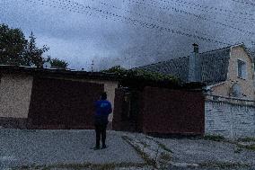 Drone Strike Aftermath - Kharkiv