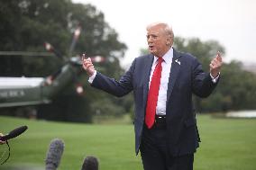 President Trump at the White House - Washington