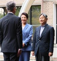 Japan emperor visits social welfare center in Shiga Pref.